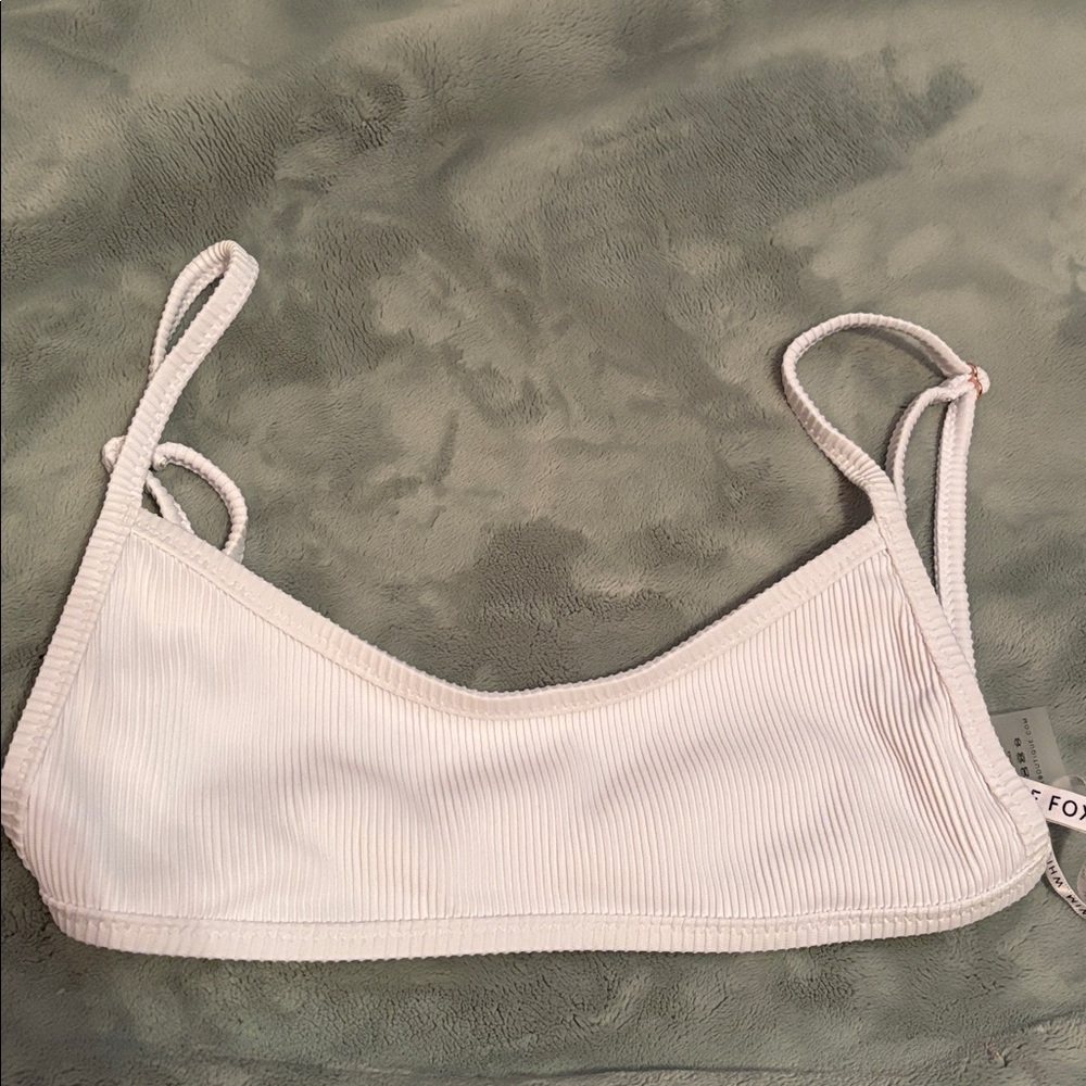 White Fox Boutique White Ribbed Bikini - Picture 3 of 11